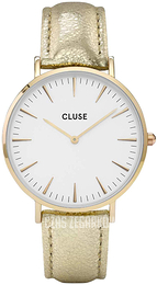 Cluse La Boheme Biały/Skóra Ø38 mm CL18421