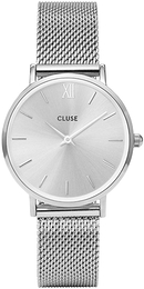 Cluse Minuit Srebrny/Stal Ø33 mm CL30023
