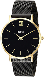 Cluse Minuit Czarny/Stal Ø33 mm CL30026