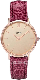 Cluse Różowe złoto/Skóra Ø33 mm CL30053