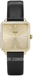Cluse La Tetragone Żółte złoto/Skóra CL60004