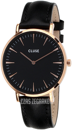Cluse La Boheme Czarny/Skóra Ø38 mm CW0101201011
