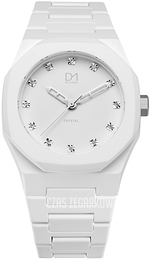 D1 Milano Crystal Biały/Żywica z tworzywa sztucznego Ø40 mm CR02