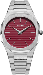 D1 Milano Ultra Thin Czerwony/Stal Ø40 mm UTBJ11