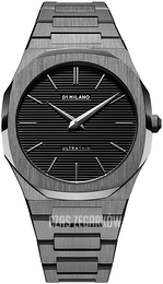 D1 Milano Ultra Thin Czarny/Stal Ø40 mm UTBJ15