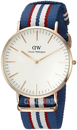 Daniel Wellington Classic Belfast Rose Ø40 mm Kremowy/Tkanina Ø40 mm DW00100013