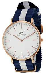Daniel Wellington Classic Glasgow Kremowy/Tkanina Ø40 mm DW00100004