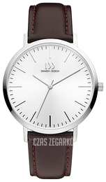 Danish Design Dress Srebrny/Skóra Ø42 mm IQ12Q1159