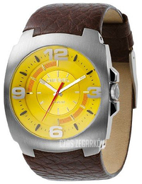 Diesel Analog Żółty/Skóra Ø46 mm DZ1111