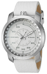 Diesel Analog Biały/Skóra Ø46 mm DZ1752