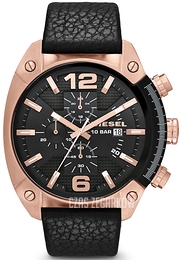 Diesel Overflow Czarny/Skóra Ø49 mm DZ4297