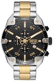 Diesel Spiked Czarny/Pozlacana Ø49 mm DZ4627