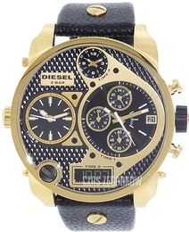 Diesel Analog Czarny/Skóra Ø57 mm DZ7323