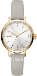 DKNY Soho Glitz Srebrny/Skóra Ø30 mm DK1L038L0025