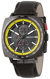 DKNY Chronograph Czarny/Skóra NY1339