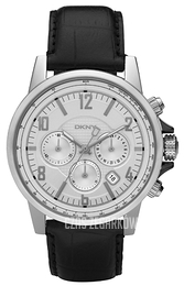 DKNY Chronograph Srebrny/Skóra Ø43 mm NY1463