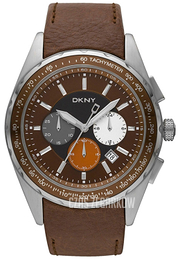 DKNY Chronograph Brązowy/Skóra Ø46 mm NY1487