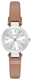 DKNY Dress Srebrny/Skóra Ø28 mm NY2297