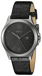 DKNY Dress Szary/Skóra Ø34 mm NY2373