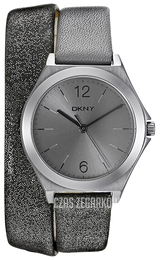 DKNY Dress Szary/Skóra Ø30 mm NY2376