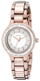 DKNY Dress Srebrny/Stal w kolorze różowego złota Ø28 mm NY2393