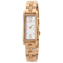 DKNY Dress Srebrny/Stal w kolorze różowego złota NY2429