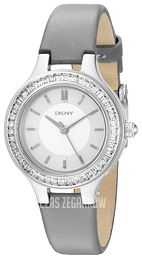 DKNY Dress Srebrny/Skóra Ø28 mm NY2431