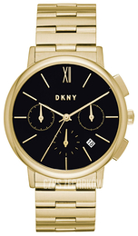 DKNY Chronograph Czarny/Stal w odcieniu złota Ø36 mm NY2540