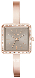 DKNY Crystal Szary/Stal w kolorze różowego złota NY2559