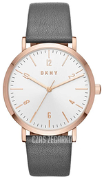 DKNY Biały/Skóra Ø36 mm NY2652