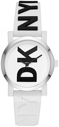 DKNY Soho Biały/Guma Ø34 mm NY2725