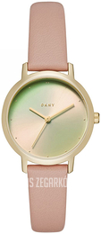 DKNY The Modernist Żółte złoto/Skóra Ø32 mm NY2739