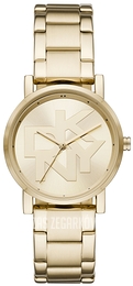 DKNY Soho Zloty/Stal w odcieniu złota Ø34 mm NY2959
