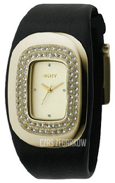 DKNY Crystal Żółte złoto/Skóra NY4409