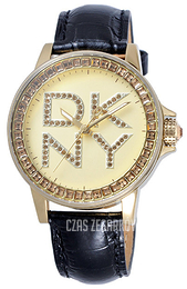 DKNY Crystal Szampański/Skóra Ø42 mm NY4789