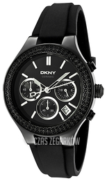 DKNY Ceramic Czarny/Guma Ø39 mm NY8186