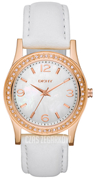 DKNY Crystal Biały/Skóra Ø32 mm NY8375