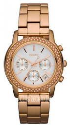 DKNY Chronograph Srebrny/Stal w kolorze różowego złota Ø40 mm NY8432