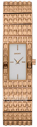 DKNY Crystal Srebrny/Stal w kolorze różowego złota NY8440