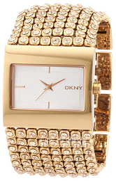 DKNY Crystal Srebrny/Stal w kolorze różowego złota NY8446