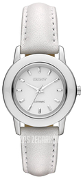 DKNY Ceramic Biały/Skóra Ø30 mm NY8638