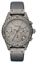 DKNY Chronograph Szary/Skóra Ø40 mm NY8653