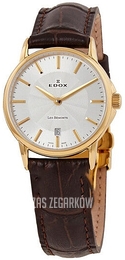 Edox Les Bemonts Srebrny/Skóra Ø28 mm 57001-37J-AID