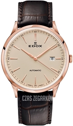 Edox Les Vauberts Brązowy/Skóra Ø42 mm 80106-37RC-BEIR
