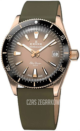 Edox Skydiver Brązowy/Skóra Ø38 mm 80131-37RNC-VDBEI