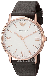 Emporio Armani Dress Biały/Skóra Ø43 mm AR11011