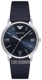 Emporio Armani Dress Niebieski/Skóra Ø41 mm AR11012