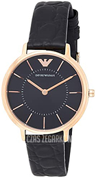 Emporio Armani Kappa Czarny/Skóra Ø32 mm AR11064