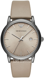 Emporio Armani Dress Szary/Skóra Ø43 mm AR11116
