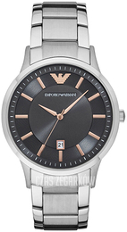 Emporio Armani Renato Czarny/Stal Ø43 mm AR11179